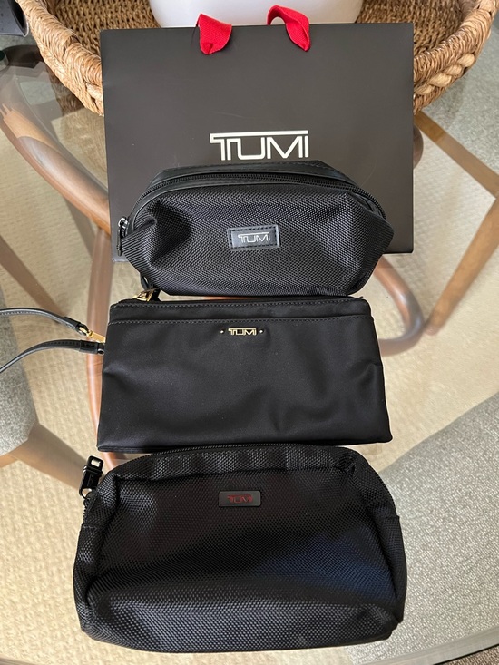 Tumi Other - Tumi Black Men’s Toiletry Pouches – 3-Pack